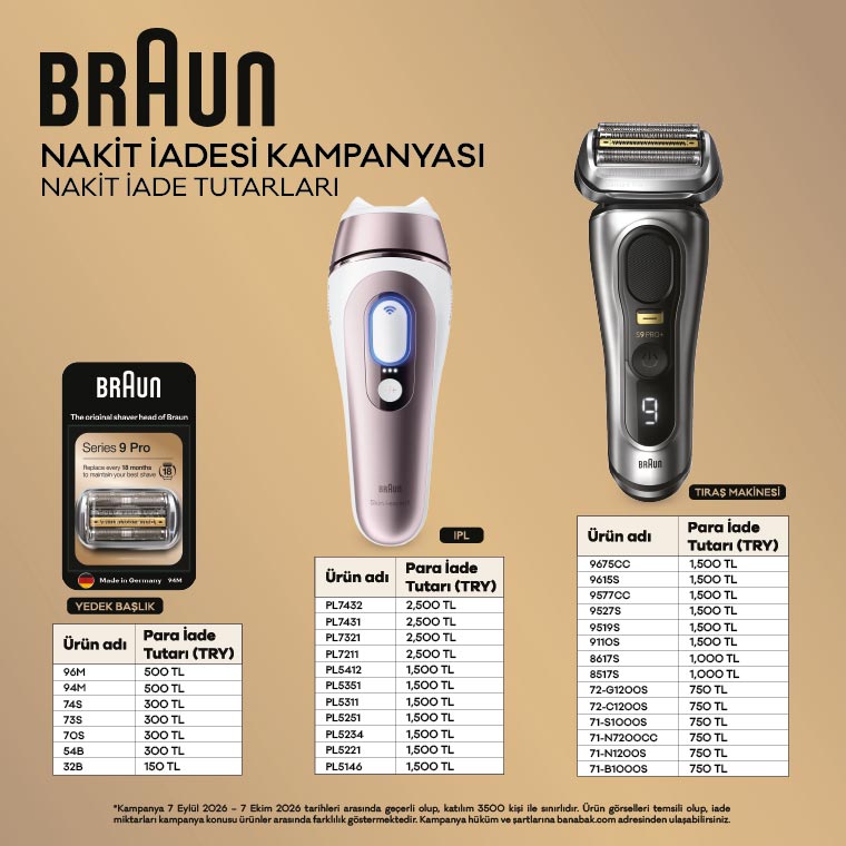 Braun Series 9 PRO+ Elektrikli Tıraş Makinesi, Islak ve Kuru